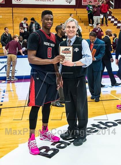 Thumbnail 2 in Huntington St. Joseph Prep vs. Prime Prep (Spalding Hoophall Classic) photogallery.
