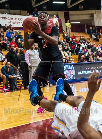 Thumbnail 2 in Huntington St. Joseph Prep vs. Prime Prep (Spalding Hoophall Classic) photogallery.