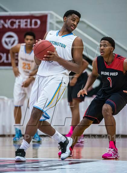 Thumbnail 1 in Huntington St. Joseph Prep vs. Prime Prep (Spalding Hoophall Classic) photogallery.