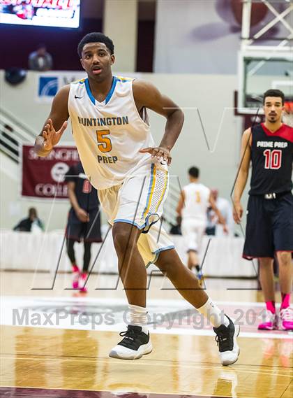 Thumbnail 3 in Huntington St. Joseph Prep vs. Prime Prep (Spalding Hoophall Classic) photogallery.