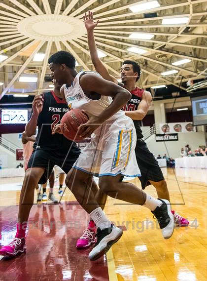 Thumbnail 2 in Huntington St. Joseph Prep vs. Prime Prep (Spalding Hoophall Classic) photogallery.