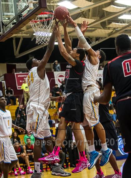 Thumbnail 2 in Huntington St. Joseph Prep vs. Prime Prep (Spalding Hoophall Classic) photogallery.