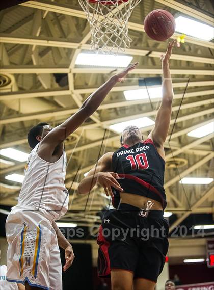 Thumbnail 2 in Huntington St. Joseph Prep vs. Prime Prep (Spalding Hoophall Classic) photogallery.