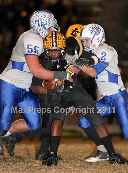 Thumbnail 1 in Lincolnton vs. Polk County (NCHSAA 2A Playoffs) photogallery.