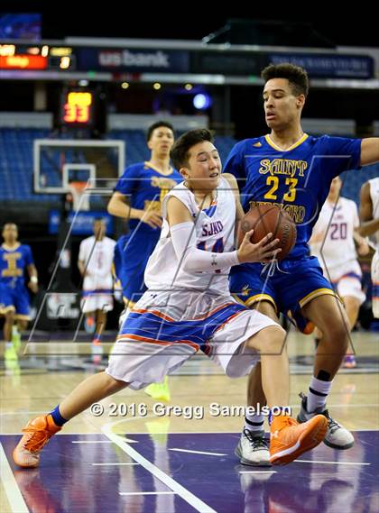 Thumbnail 2 in St. Joseph Notre Dame vs St. Bernard (CIF State D5 Final) photogallery.