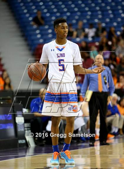 Thumbnail 2 in St. Joseph Notre Dame vs St. Bernard (CIF State D5 Final) photogallery.