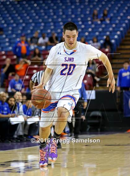 Thumbnail 2 in St. Joseph Notre Dame vs St. Bernard (CIF State D5 Final) photogallery.