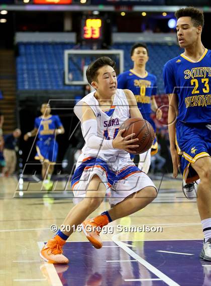 Thumbnail 1 in St. Joseph Notre Dame vs St. Bernard (CIF State D5 Final) photogallery.