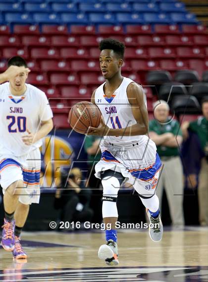 Thumbnail 2 in St. Joseph Notre Dame vs St. Bernard (CIF State D5 Final) photogallery.