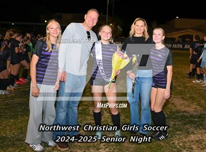 Thumbnail 2 in ALA - West Foothills @ Northwest Christian (Senior Night) photogallery.