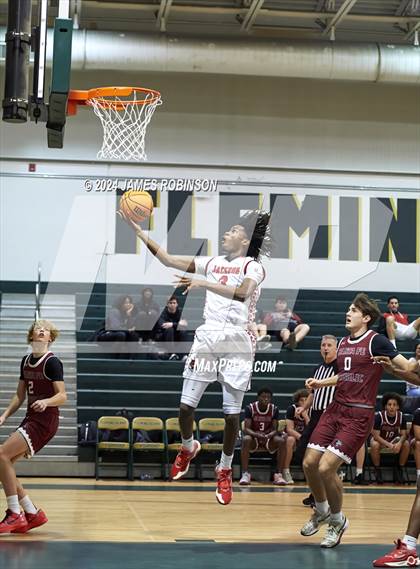 Thumbnail 1 in Andrew Jackson vs Santa Fe Catholic (Battle For the Island) photogallery.