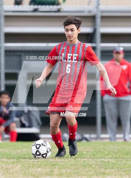 Thumbnail 1 in Lee [Robert E.] vs MacArthur [Douglas] (NEISD Soccer Tournament) photogallery.