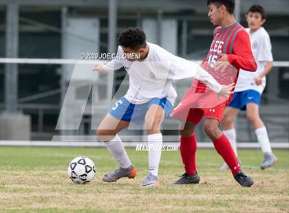 Thumbnail 1 in Lee [Robert E.] vs MacArthur [Douglas] (NEISD Soccer Tournament) photogallery.