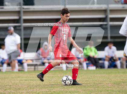 Thumbnail 1 in Lee [Robert E.] vs MacArthur [Douglas] (NEISD Soccer Tournament) photogallery.