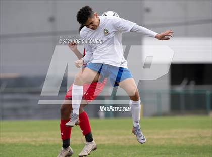 Thumbnail 1 in Lee [Robert E.] vs MacArthur [Douglas] (NEISD Soccer Tournament) photogallery.