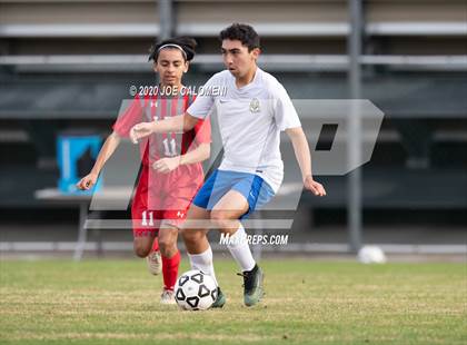 Thumbnail 2 in Lee [Robert E.] vs MacArthur [Douglas] (NEISD Soccer Tournament) photogallery.