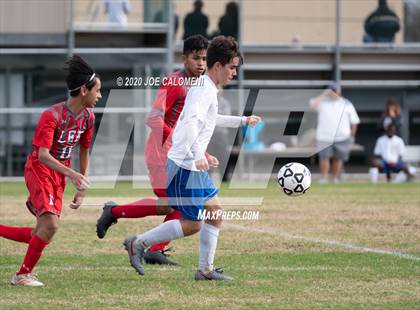 Thumbnail 2 in Lee [Robert E.] vs MacArthur [Douglas] (NEISD Soccer Tournament) photogallery.