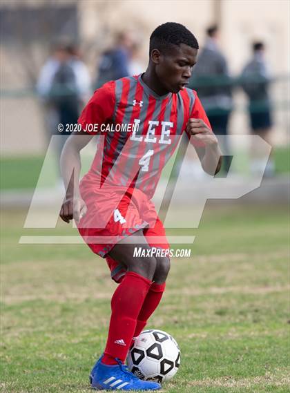 Thumbnail 3 in Lee [Robert E.] vs MacArthur [Douglas] (NEISD Soccer Tournament) photogallery.