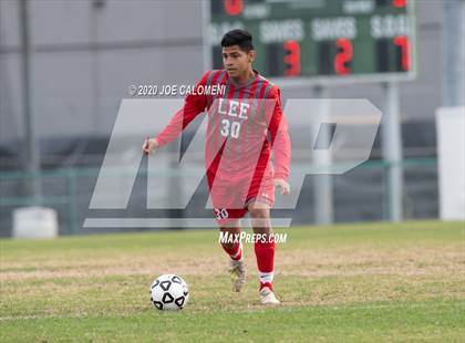 Thumbnail 2 in Lee [Robert E.] vs MacArthur [Douglas] (NEISD Soccer Tournament) photogallery.