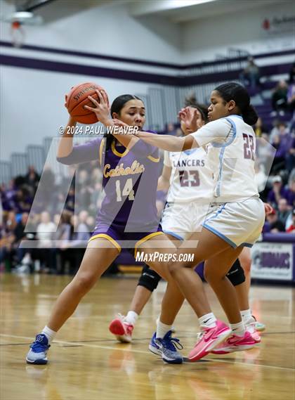 Thumbnail 2 in Loyalsock Township vs. Lancaster Catholic (PIAA 3A Semifinal) photogallery.