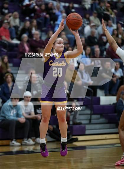 Thumbnail 2 in Loyalsock Township vs. Lancaster Catholic (PIAA 3A Semifinal) photogallery.