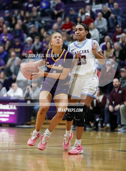Thumbnail 3 in Loyalsock Township vs. Lancaster Catholic (PIAA 3A Semifinal) photogallery.