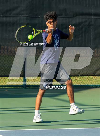 Thumbnail 1 in Centennial vs Liberal Arts & Science Academy (UIL 5A Tennis Semifinals) photogallery.