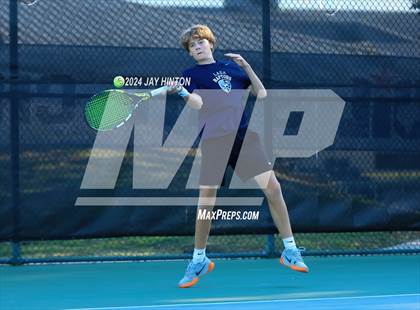 Thumbnail 3 in Centennial vs Liberal Arts & Science Academy (UIL 5A Tennis Semifinals) photogallery.