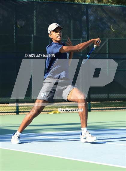 Thumbnail 3 in Centennial vs Liberal Arts & Science Academy (UIL 5A Tennis Semifinals) photogallery.