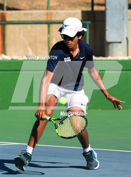Thumbnail 3 in Centennial vs Liberal Arts & Science Academy (UIL 5A Tennis Semifinals) photogallery.