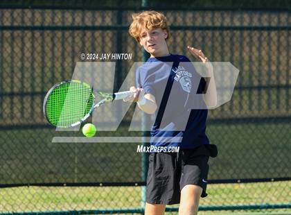 Thumbnail 3 in Centennial vs Liberal Arts & Science Academy (UIL 5A Tennis Semifinals) photogallery.