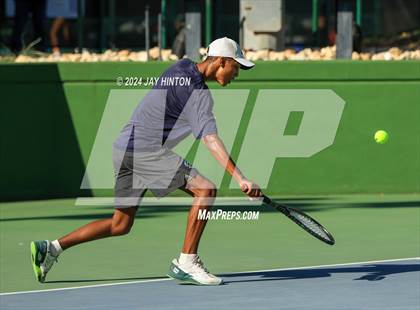 Thumbnail 3 in Centennial vs Liberal Arts & Science Academy (UIL 5A Tennis Semifinals) photogallery.