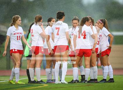 Thumbnail 1 in Rochester vs. Athens (MHSAA Division I Regional Final) photogallery.