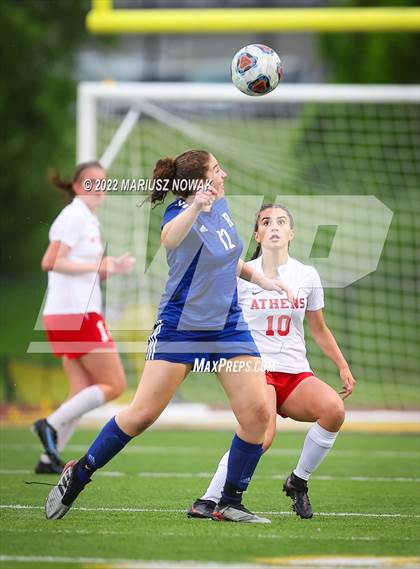 Thumbnail 1 in Rochester vs. Athens (MHSAA Division I Regional Final) photogallery.