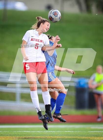 Thumbnail 1 in Rochester vs. Athens (MHSAA Division I Regional Final) photogallery.