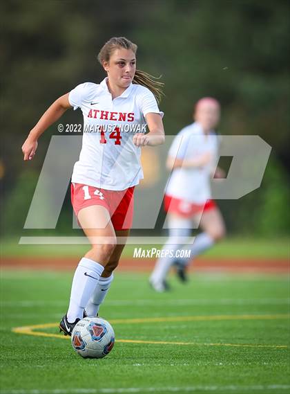 Thumbnail 1 in Rochester vs. Athens (MHSAA Division I Regional Final) photogallery.