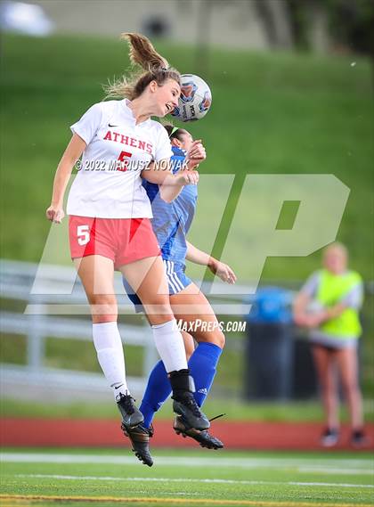 Thumbnail 2 in Rochester vs. Athens (MHSAA Division I Regional Final) photogallery.