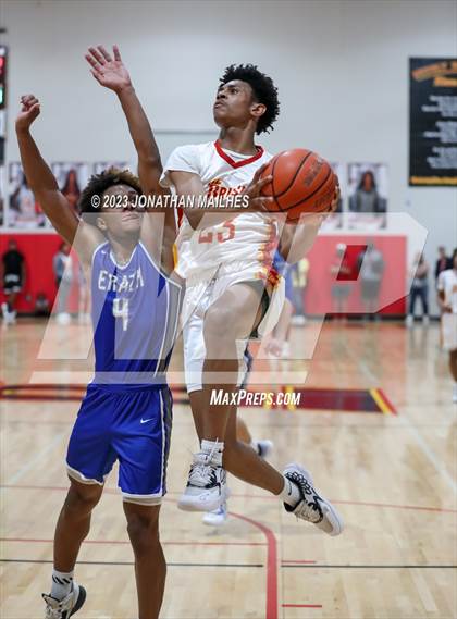 Thumbnail 2 in Erath vs. Brusly (LHSAA Div II Non-Select Bi-District) photogallery.