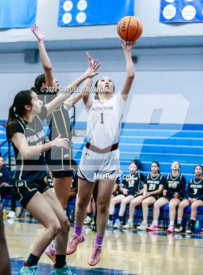 Thumbnail 2 in Notre Dame (SO) vs Notre Dame Academy (Riptide GBB Showcase) photogallery.