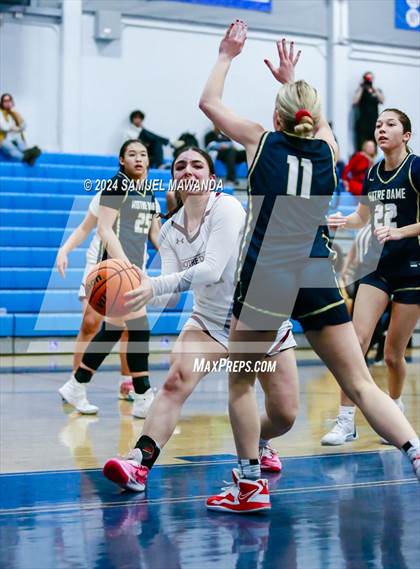 Thumbnail 1 in Notre Dame (SO) vs Notre Dame Academy (Riptide GBB Showcase) photogallery.
