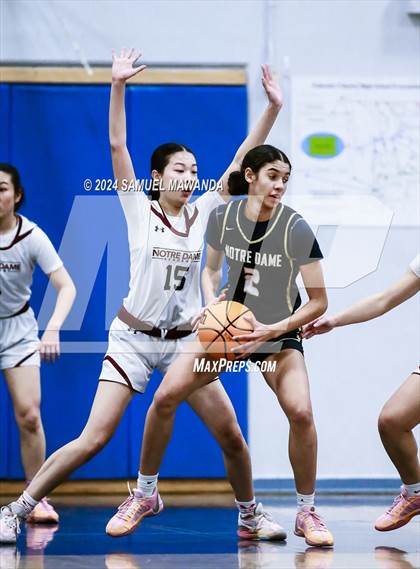 Thumbnail 2 in Notre Dame (SO) vs Notre Dame Academy (Riptide GBB Showcase) photogallery.