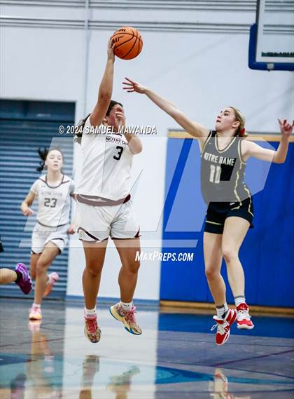 Thumbnail 2 in Notre Dame (SO) vs Notre Dame Academy (Riptide GBB Showcase) photogallery.
