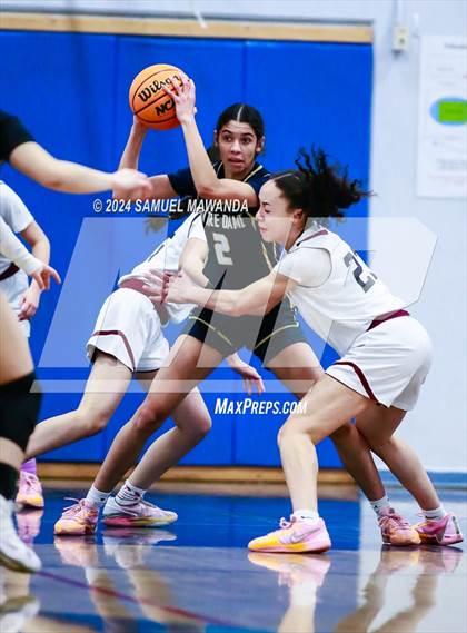 Thumbnail 2 in Notre Dame (SO) vs Notre Dame Academy (Riptide GBB Showcase) photogallery.