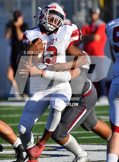 Thumbnail 1 in JSerra Catholic vs. Milton (Trinity League vs. USA Showcase) photogallery.
