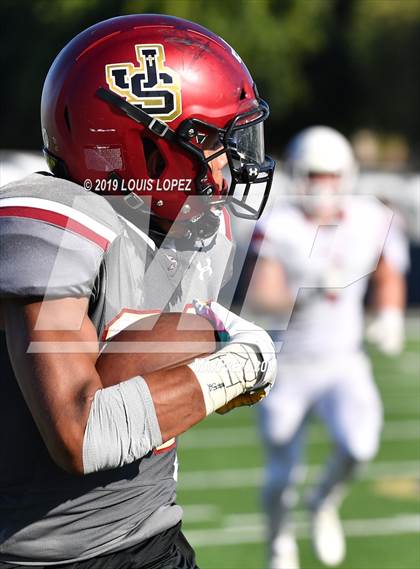 Thumbnail 2 in JSerra Catholic vs. Milton (Trinity League vs. USA Showcase) photogallery.