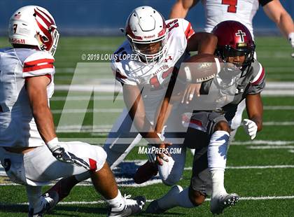 Thumbnail 2 in JSerra Catholic vs. Milton (Trinity League vs. USA Showcase) photogallery.