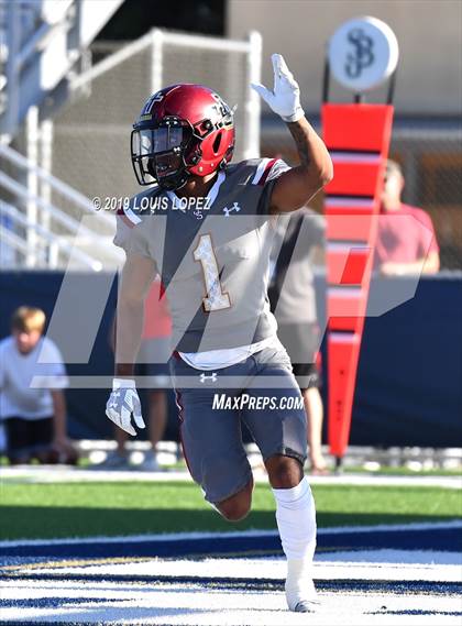 Thumbnail 3 in JSerra Catholic vs. Milton (Trinity League vs. USA Showcase) photogallery.