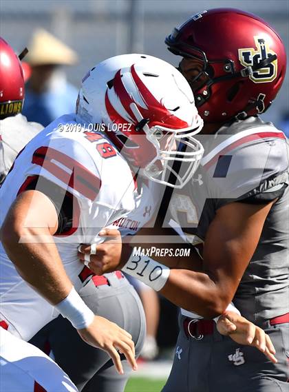 Thumbnail 2 in JSerra Catholic vs. Milton (Trinity League vs. USA Showcase) photogallery.