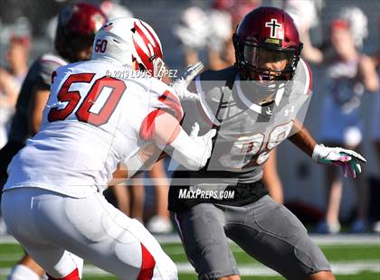 Thumbnail 2 in JSerra Catholic vs. Milton (Trinity League vs. USA Showcase) photogallery.