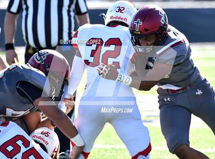 Thumbnail 1 in JSerra Catholic vs. Milton (Trinity League vs. USA Showcase) photogallery.